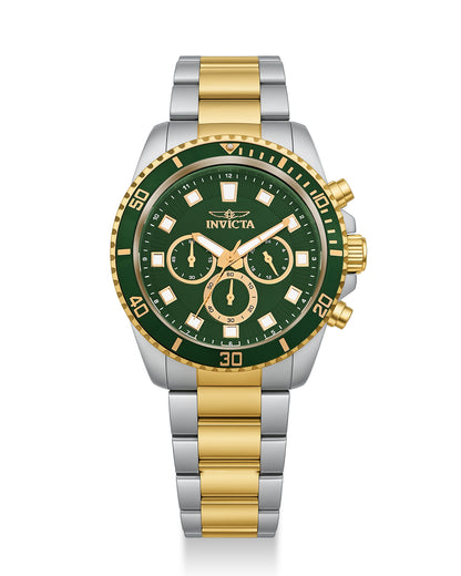 Invicta Pro Diver Quartz Green Dial Gents Watch -   46060