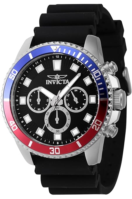 Invicta Pro Diver Chronograph Analog Black Dial Quartz Men&