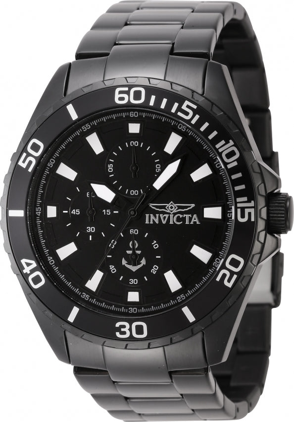 Invicta Ocean Voyage Quartz Black Dial Analog Watch For - Gents 46284