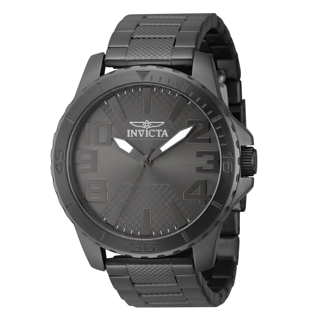 Invicta Stainless Steel Analogue Grey Dial Men&