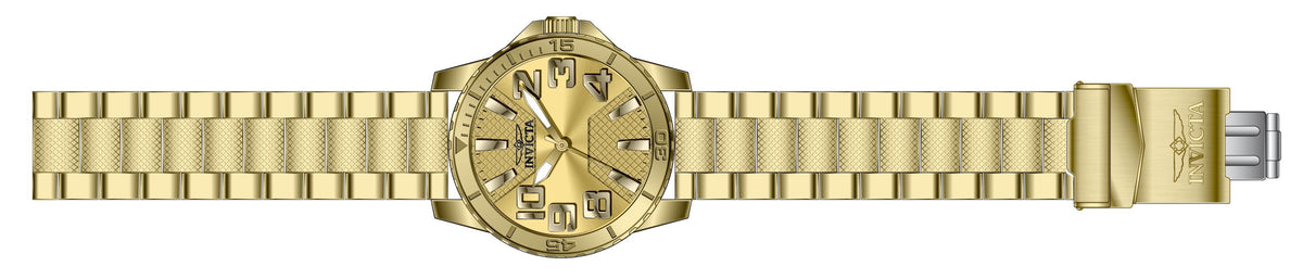 Invicta Stainless Steel Analogue Gold Dial Mens Watch-46306, Band Color-Gold