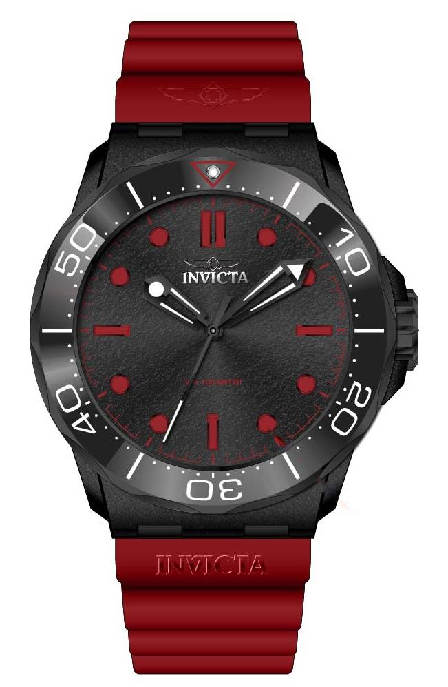 Invicta Coalition Forces Black Dial Mens Watch - 46393