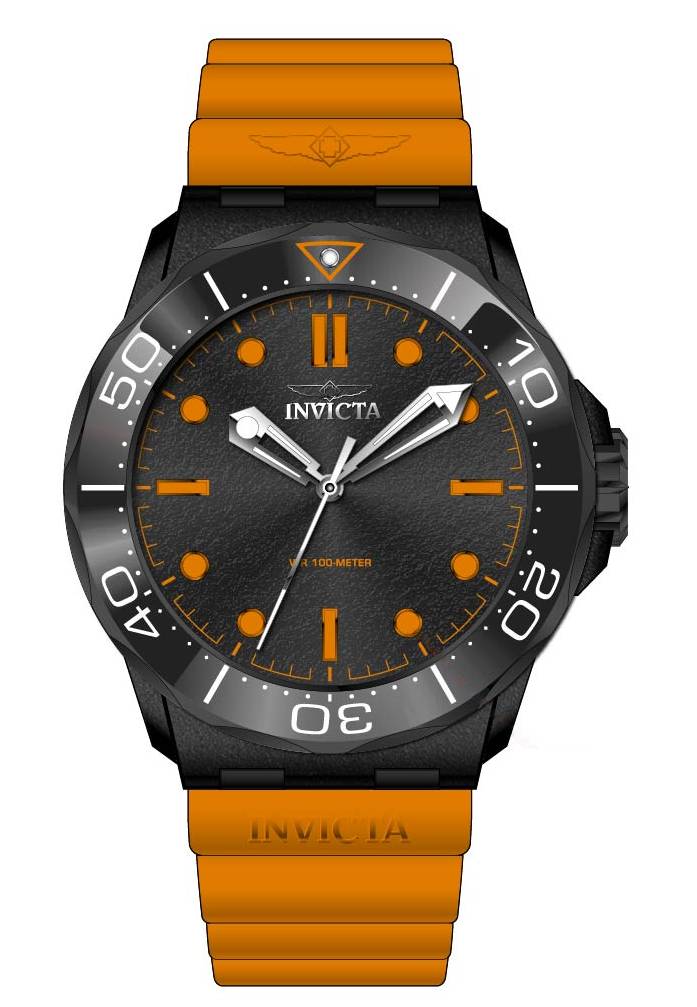Invicta Coalition Forces Black Dial Mens Watch - 46395