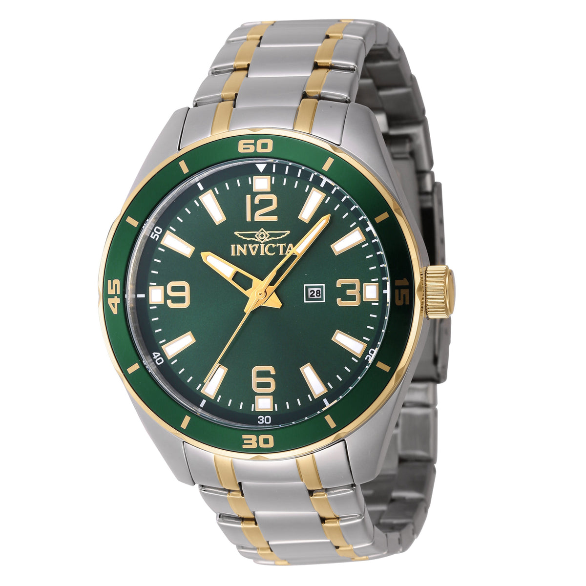 Invicta Pro Diver Green Dial Mens Quartz Watch - 46671