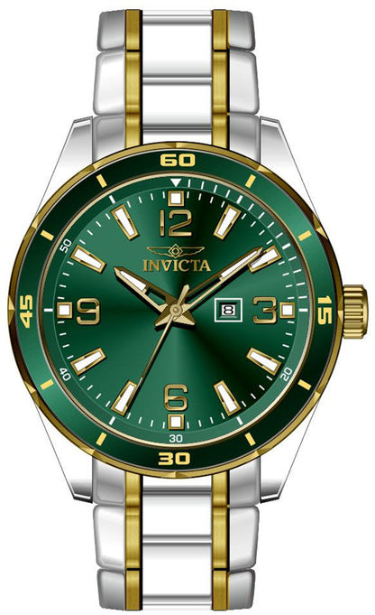 Invicta Pro Diver Green Dial Mens Quartz Watch - 46671
