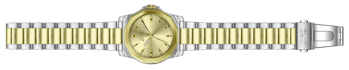 Invicta Stainless Steel Analog Gold Dial Mens Watch-46835