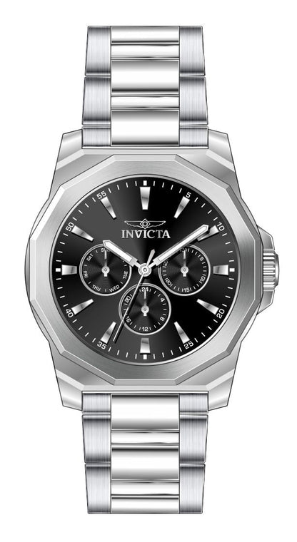 Invicta Stainless Steel Analogue Black Dial Mens Watch-46842