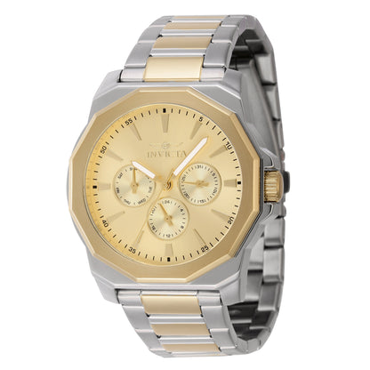 Invicta Stainless Steel Analog Gold Dial Mens Watch-46846
