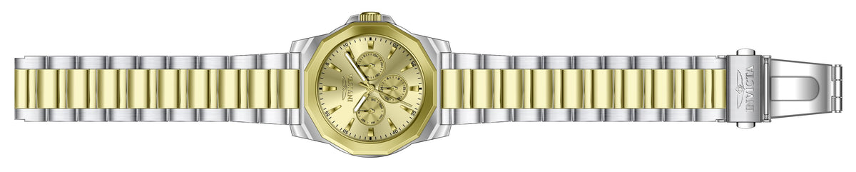 Invicta Stainless Steel Analog Gold Dial Mens Watch-46846