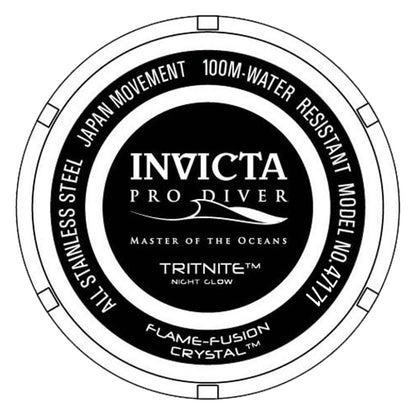 Invicta Pro Diver Charcoal Dial Mens Quartz Watch - 47171