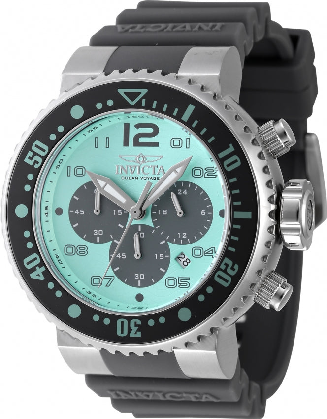 Invicta Pro Diver Quartz Grey, Turquoise Dial Analog Watch For - Gents 47196