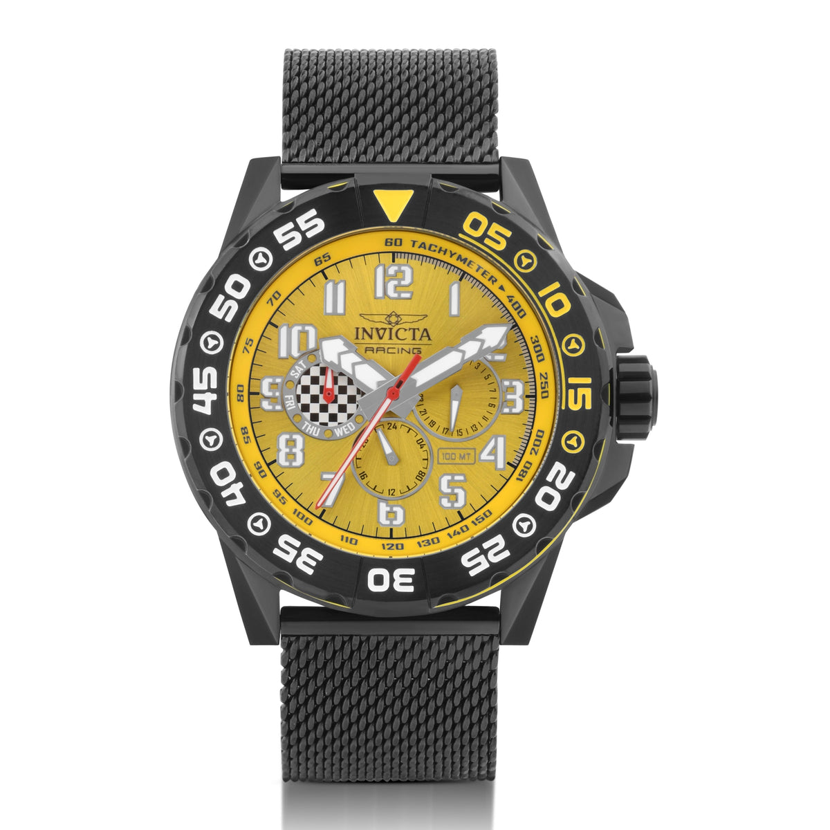 Invicta Racing Quartz Yellow Dial Gents Watch -   47215