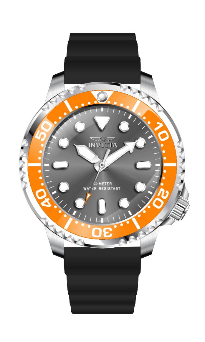 Invicta Pro Diver Grey Dial Mens Quartz Watch - 47224