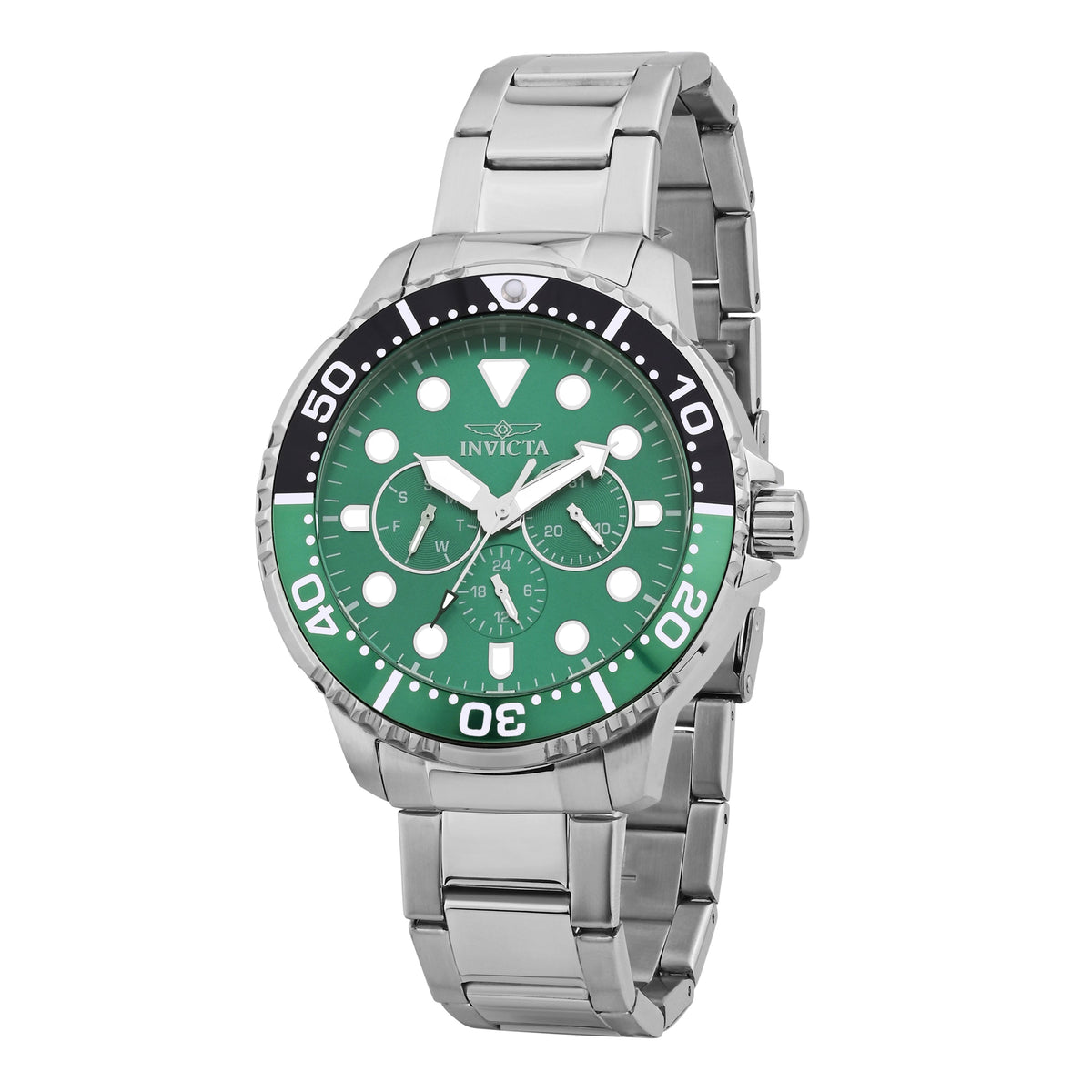 Invicta Pro Diver Quartz Green Dial Gents Watch -   47228