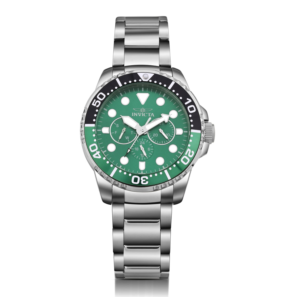 Invicta Pro Diver Quartz Green Dial Gents Watch -   47228