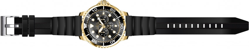 Invicta Mens Silicone Pro Diver Analog Black Dial Watch - 47235