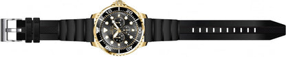 Invicta Mens Silicone Pro Diver Analog Black Dial Watch - 47235