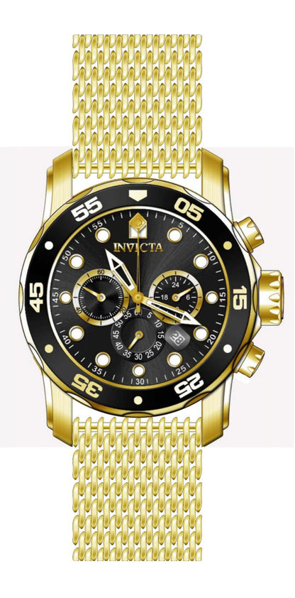 Invicta Pro Diver Black Dial Mens Quartz Watch - 47238