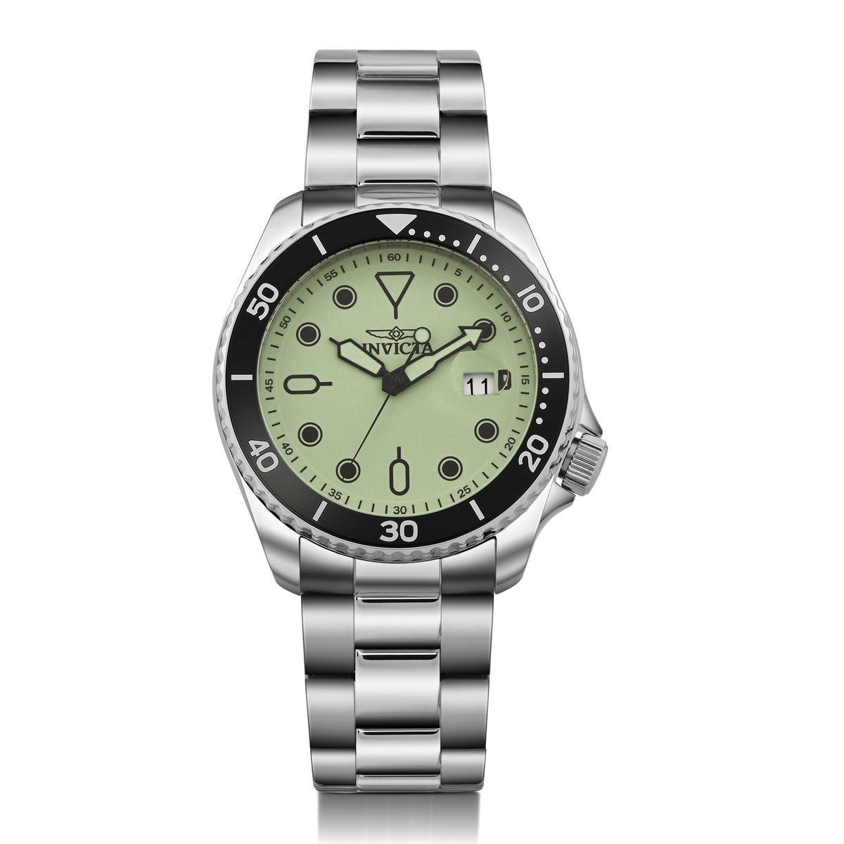 Invicta Pro Diver Quartz Luminous Green Dial Gents Watch -   47305