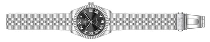 Invicta Stainless Steel Analogue Black Dial Mens Watch-47396, Band Color:Silver