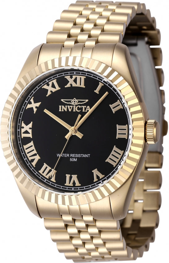Invicta Specialty Quartz Black Dial Analog Watch For Gents - 47405