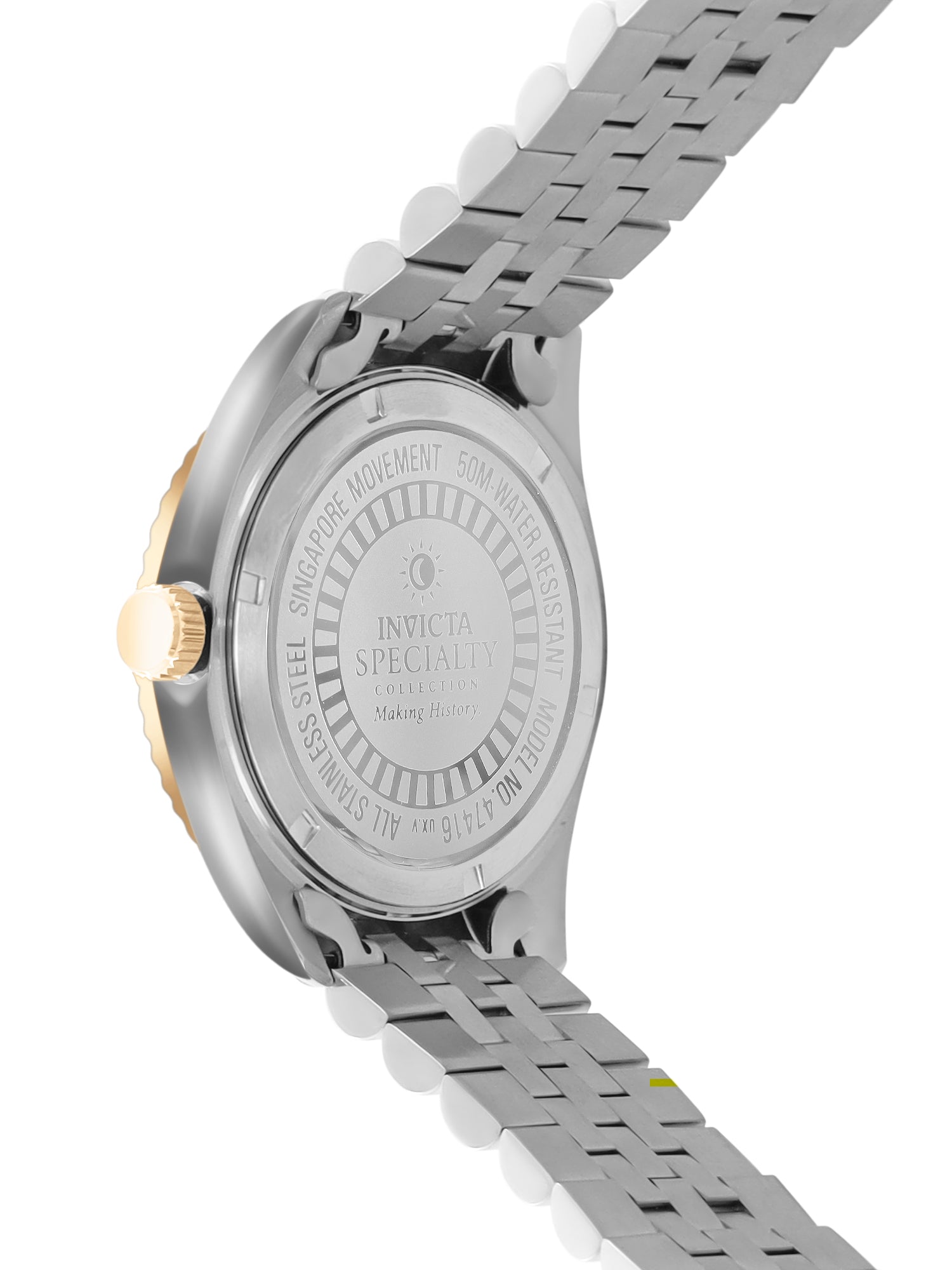 Invicta Specialty Quartz Caliber PC21 Movement Gold Dial Analog Watch For - Ladies 47416