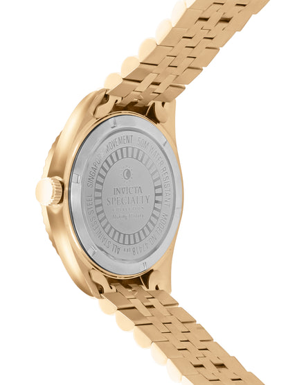 Invicta Specialty Quartz Caliber PC21 Movement Gold Dial Analog Watch For - Ladies 47418