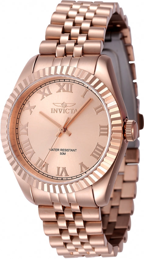 Invicta Specialty Quartz Caliber PC21 Movement Rose Gold Dial Analog Watch For - Ladies 47419