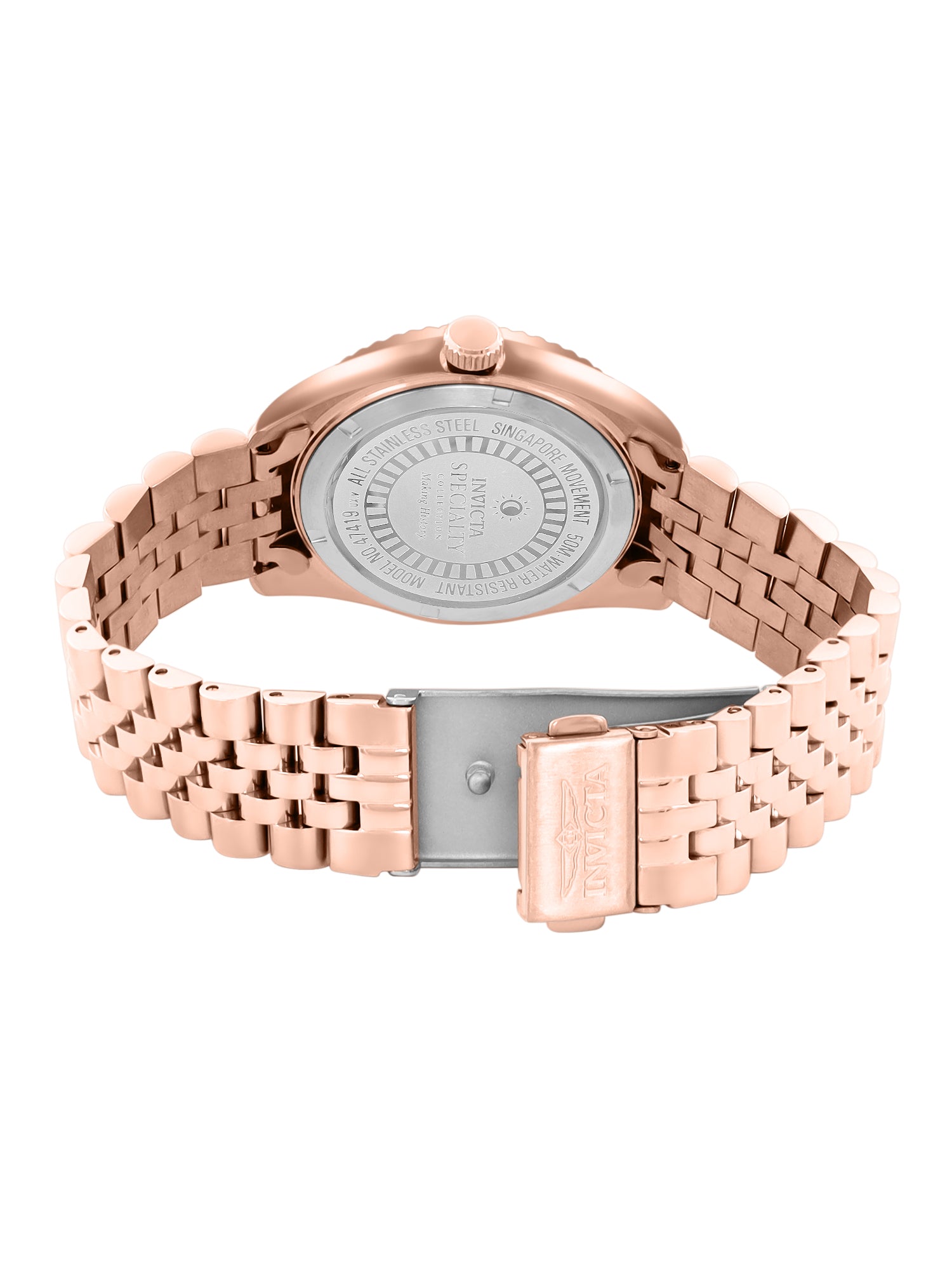 Invicta Specialty Quartz Caliber PC21 Movement Rose Gold Dial Analog Watch For - Ladies 47419