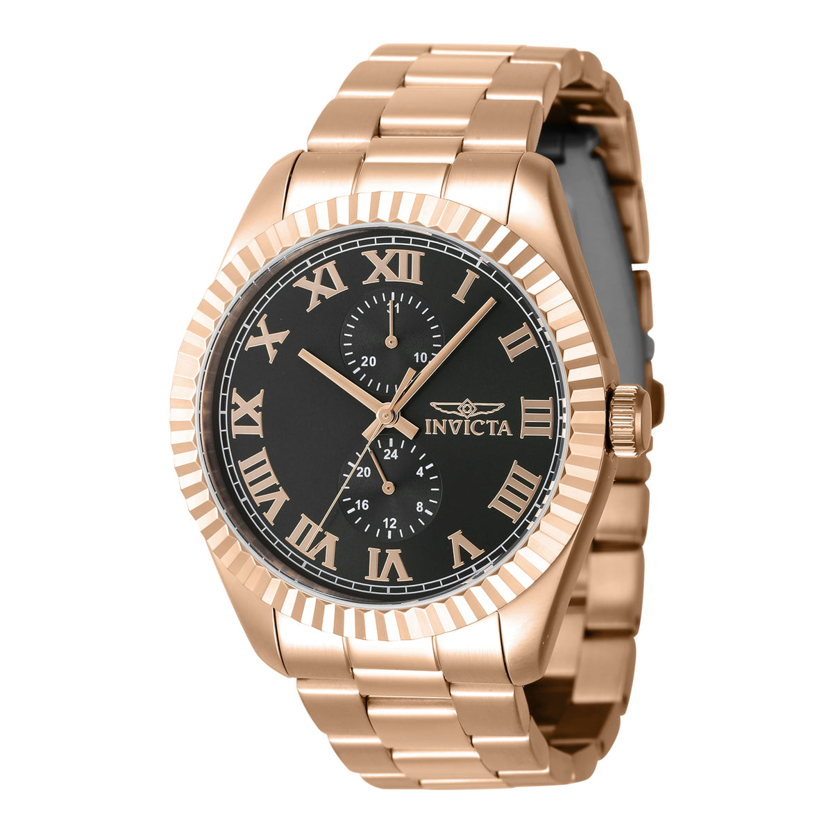 Invicta Specialty Quartz Black Dial Analog Watch For Gents - 47432