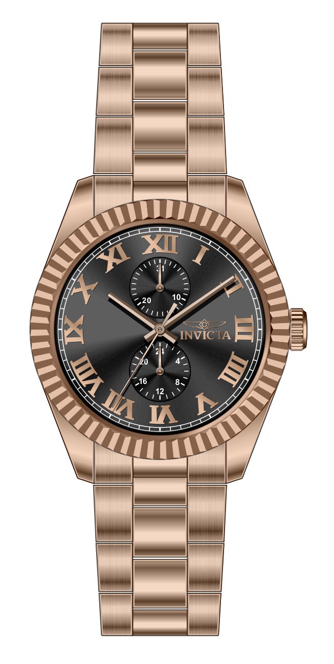 Invicta Specialty Quartz Black Dial Analog Watch For Gents - 47432