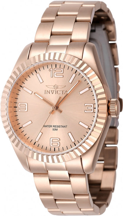 Invicta Specialty Quartz Caliber PC21 Movement Rose Gold Dial Analog Watch For - Ladies 47477