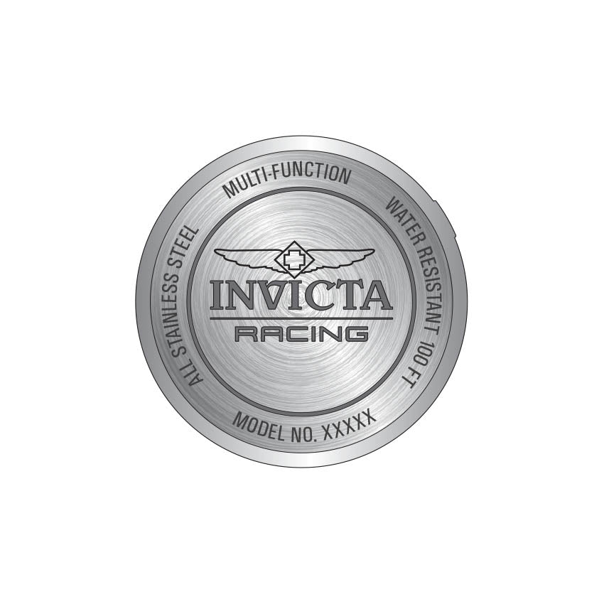 Invicta Leather Racing Quartz Multi Dial, Band Color Black Analog Watch - For Men 47533