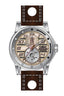 Invicta Leather Racing Quartz Multi Dial Analog Watch - For Men 47538, Band Color:Brown