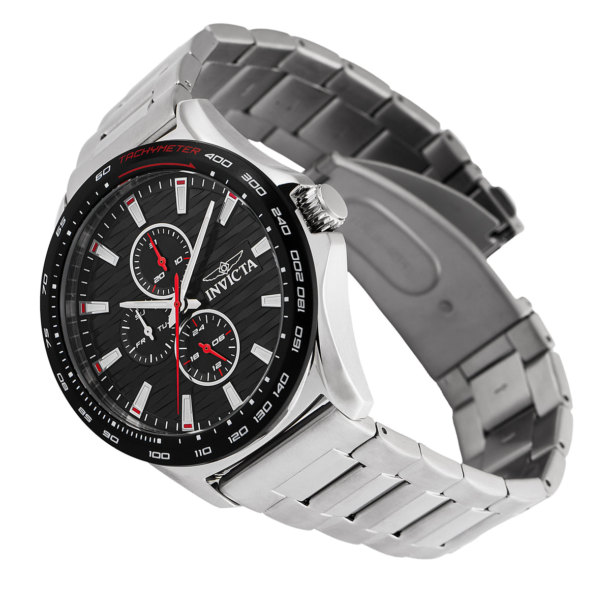 Invicta Racing Black Dial Mens Quartz Watch - 47550