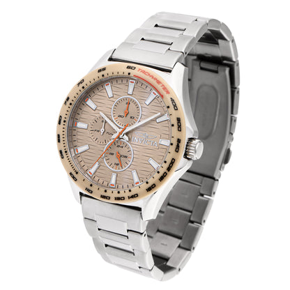 Invicta Stainless Steel Analogue Beige Dial Mens Watch-47552