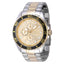 Invicta Stainless Steel Analogue Gold Dial, Band Color Multicolor Men's Watch-47579