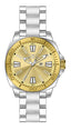 Invicta Stainless Steel Analogue Gold Dial Men's Watch-47603, Band Color Silver