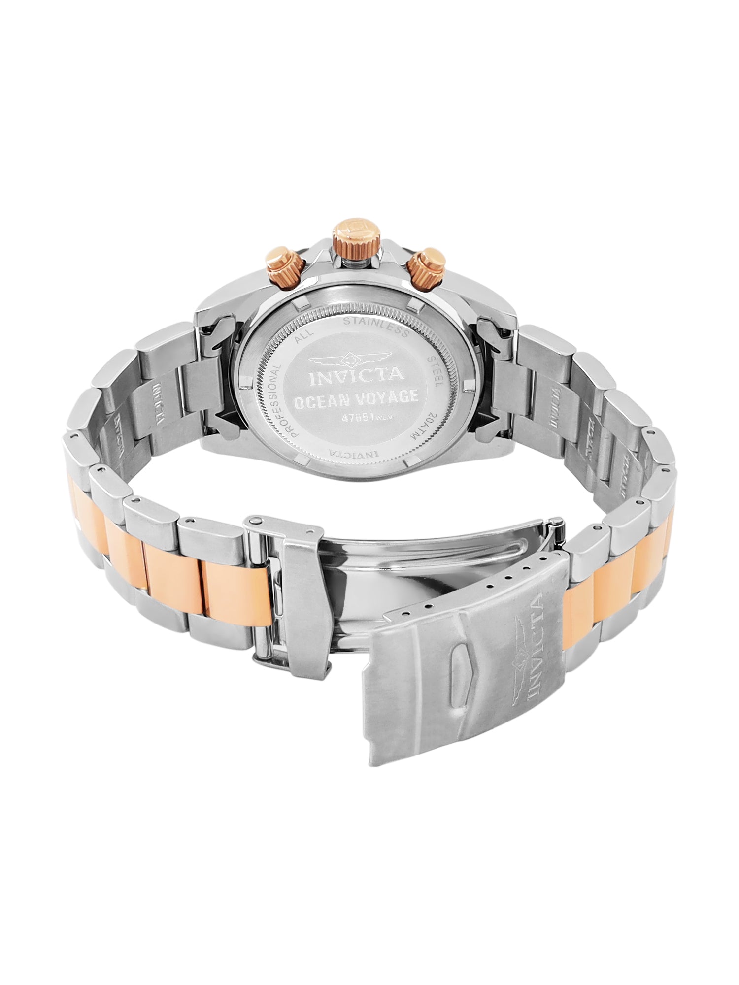 Invicta Ocean Voyage Quartz Caliber VD53B-14 Movement Grey Dial Analog Watch For - Gents 47651