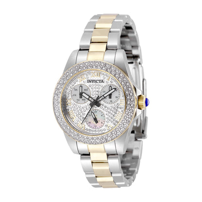 INVICTA Ocen Voyage Quartz Movement White, Pave Analog  Dial Watch For Ladies- 47659