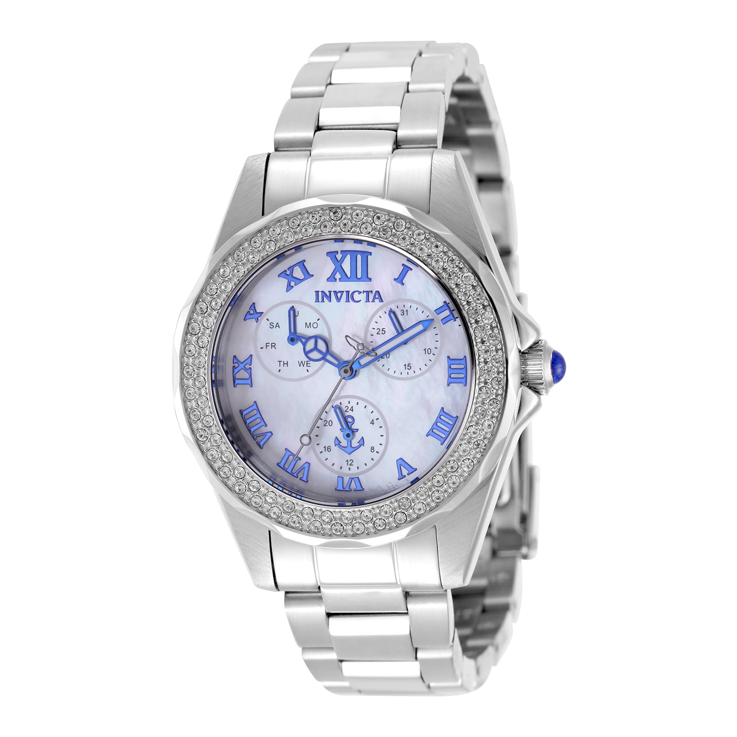INVICTA Ocen Voyage Quartz Movement White Analog  Dial Watch For Ladies- 47698