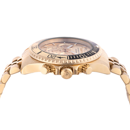 Invicta Pro Diver Quartz Gold Dial Watch For Gents - 48118