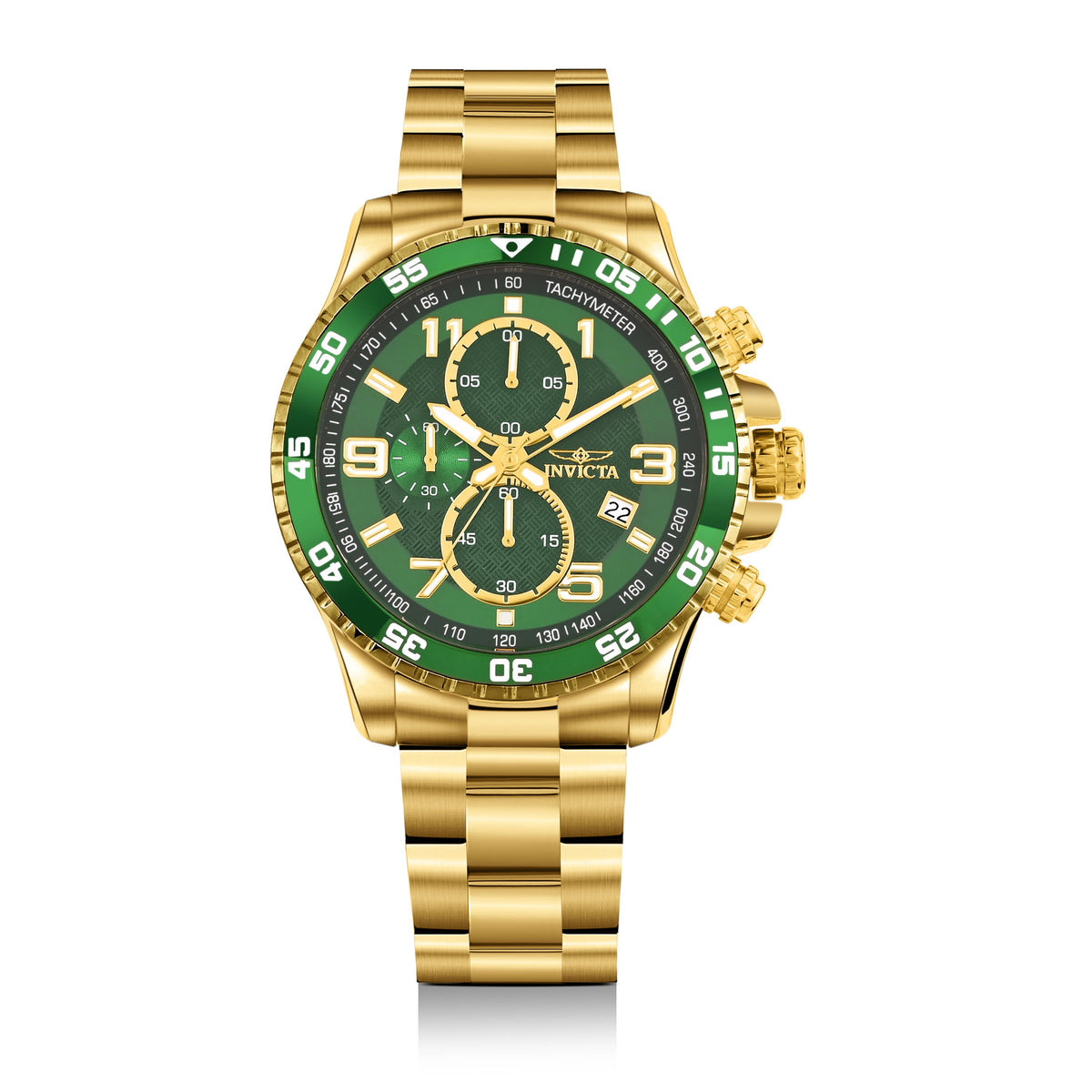 Invicta Specialty Quartz Green Dial Analog Watch For - Gents 48378