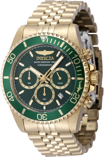 Invicta Pro Diver Quartz Green Dial Analog Watch For - Gents 48383