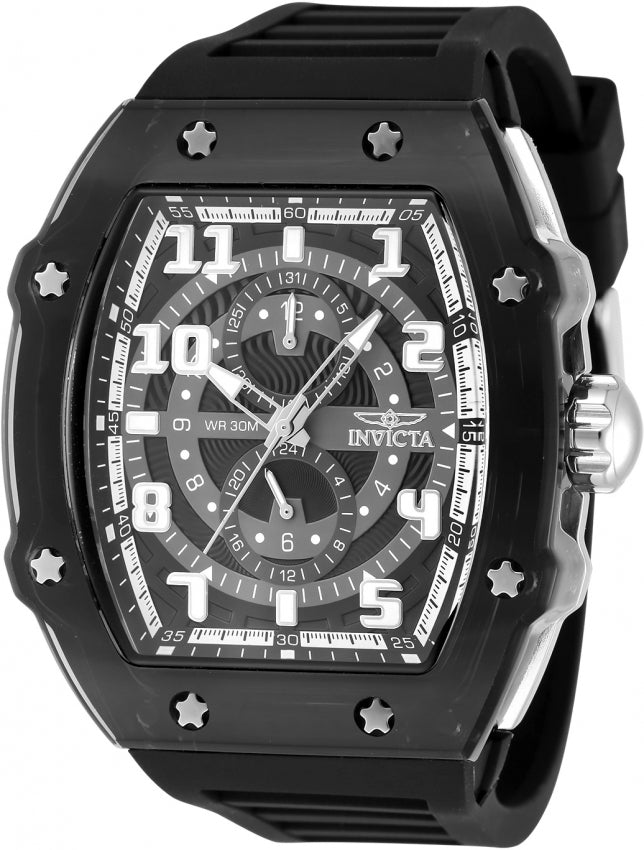 Invicta Racing Quartz Black Dial Analog Watch For Gents - 48850