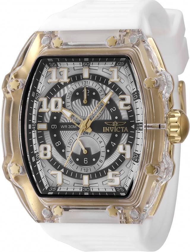 Invicta Invicta Racing Quartz White, Grey Dial Analog Watch For - Gents 48712