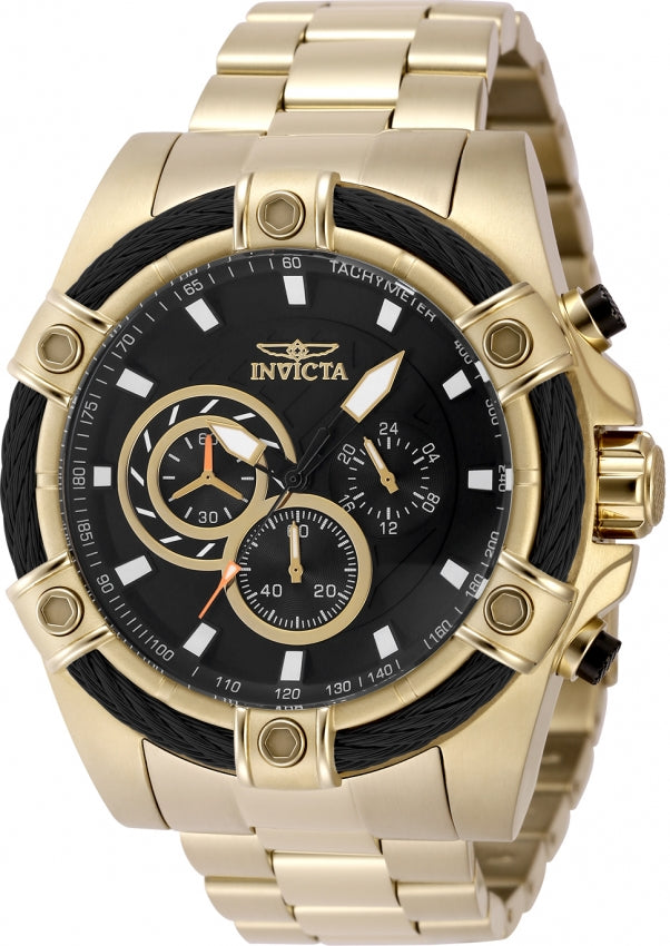 Invicta Bolt Quartz Black Dial Analog Watch For - Gents 48867