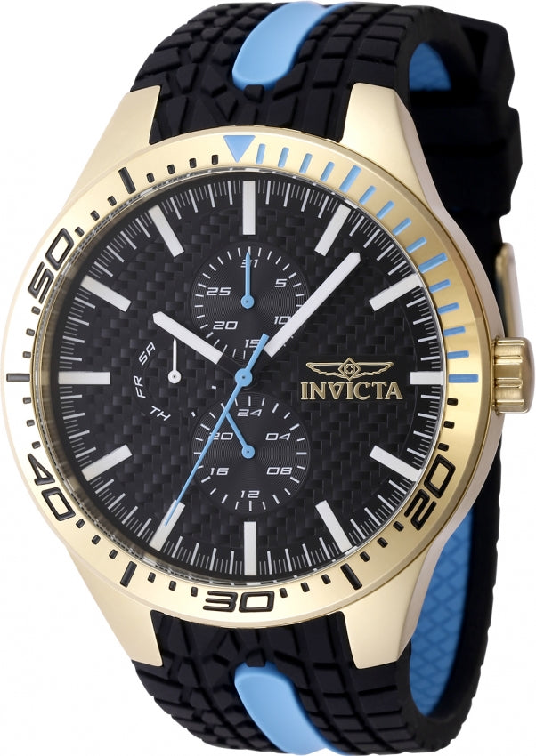 Invicta Racing Quartz Black Dial Analog Watch For Gents - 48874