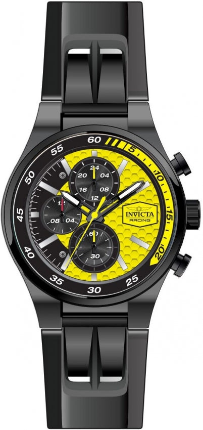 Invicta Racing Quartz Yellow Dial Analog Watch For Gents - 48876