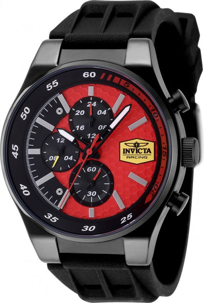 Invicta Racing Quartz Red Dial Analog Watch For Gents - 48877